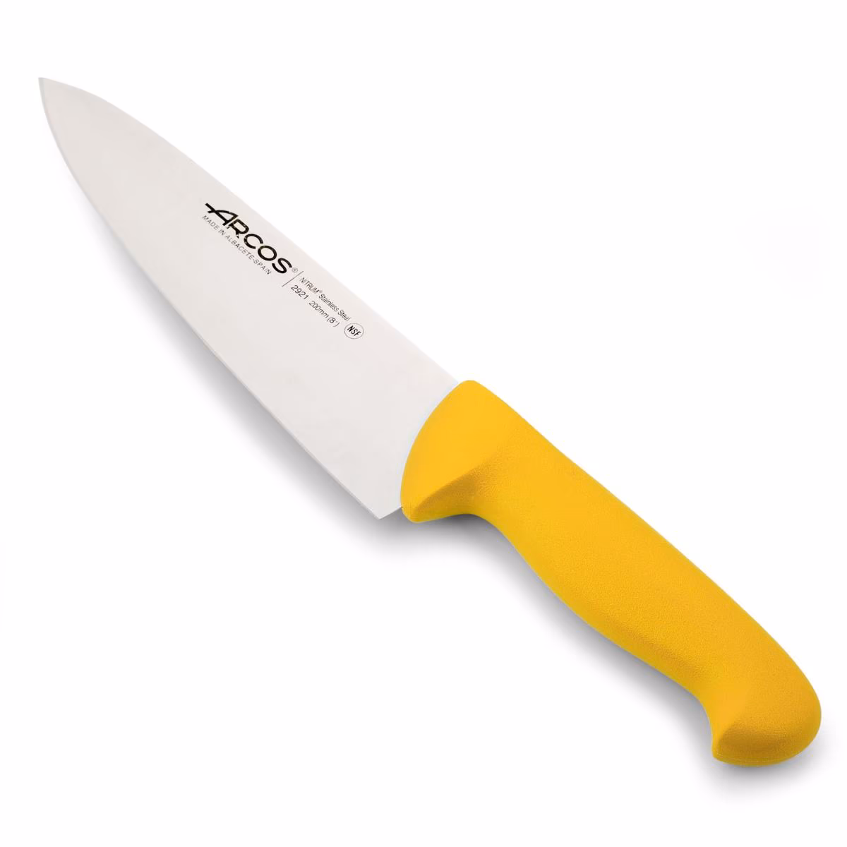CUCHILLO COCINERO AMARILLO ARCOS - Imagen 2