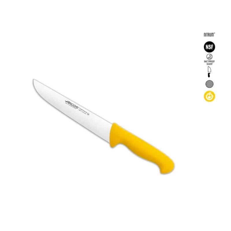 CUCHILLO CARNICERO AMARILLO ARCOS - Imagen 3