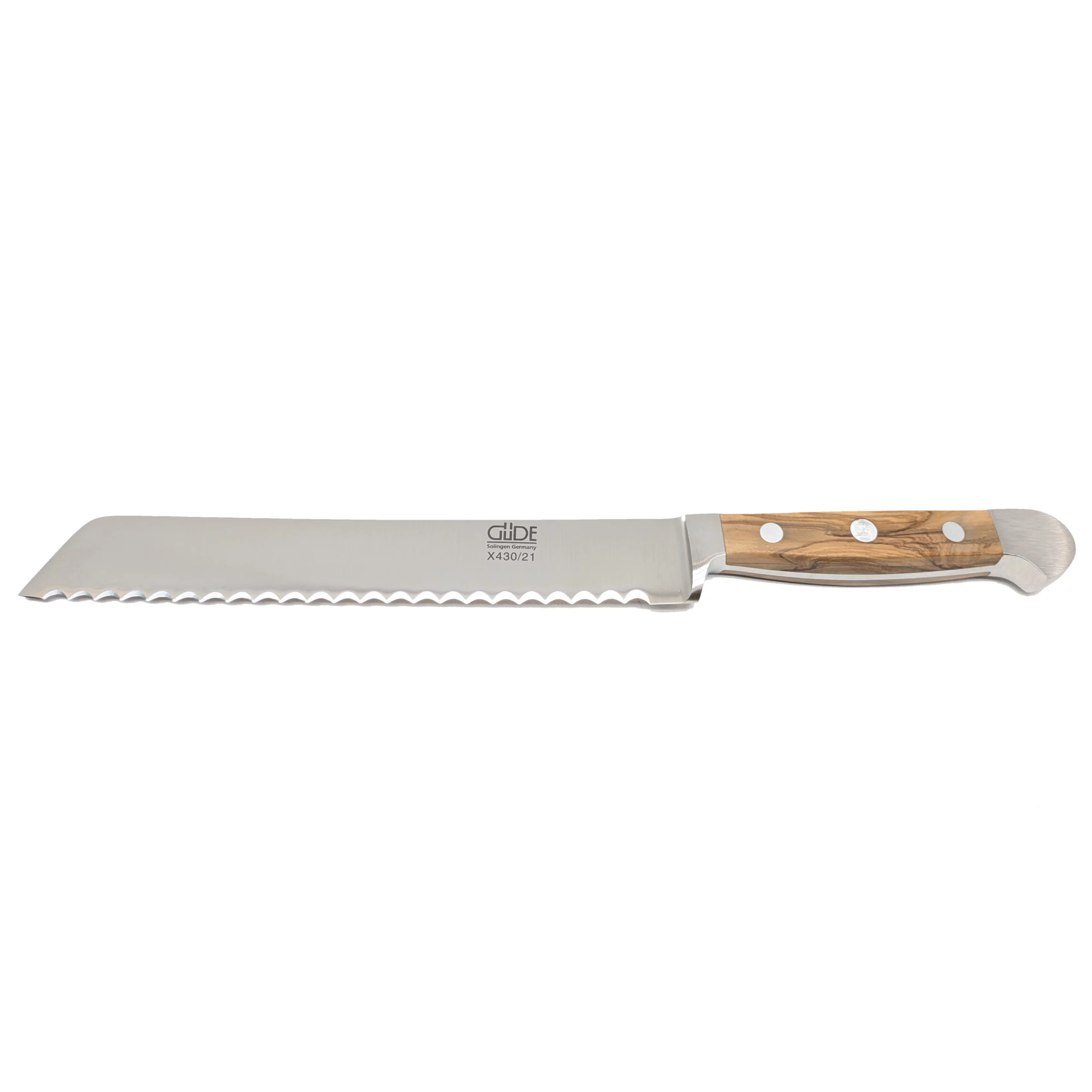 X430/21RL - Cuchillo para pan para diestros y zurdos - Serie Alpha Olive - Imagen 5