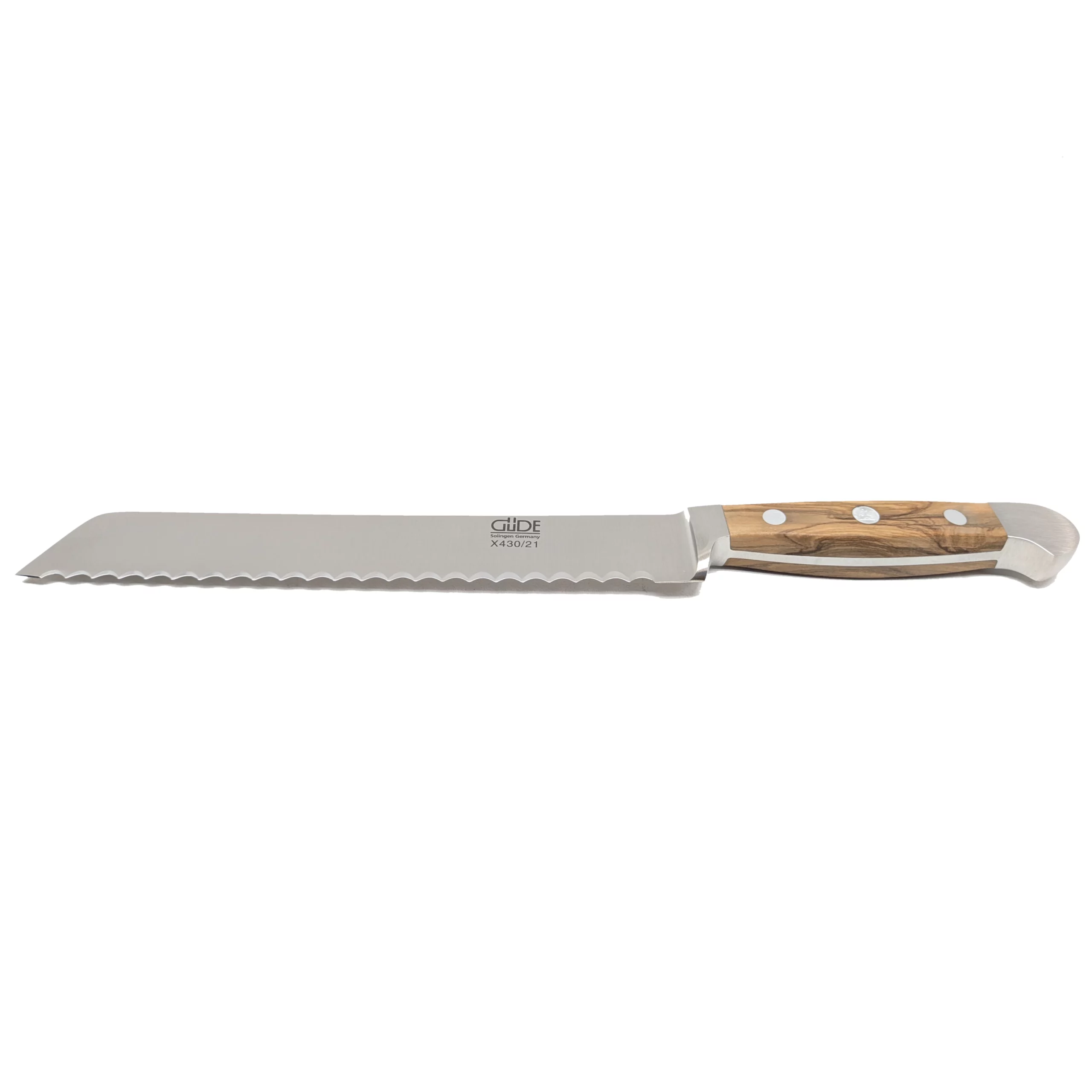 X430/21RL - Cuchillo para pan para diestros y zurdos - Serie Alpha Olive - Imagen 3
